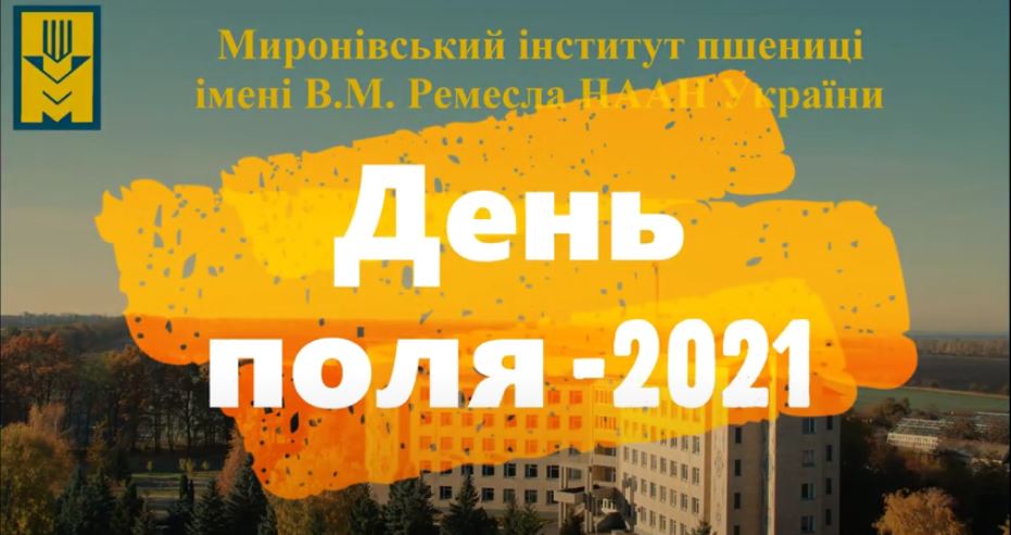 В Миронівському інституті пшениці імені В. М. Ремесла НААН України відбувся День Поля 2021